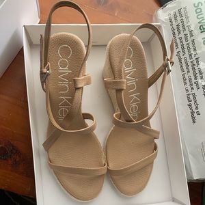 Calvin Klein espadrille-style Wedge Sandals